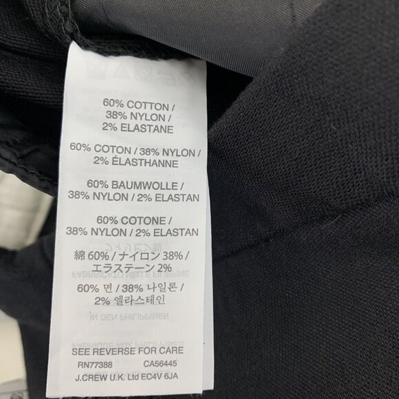 J Crew Size 6 Jeggings Skinny Stretch Pants Black Hemmed? Womens Workwear Basics - Picture 4 of 6